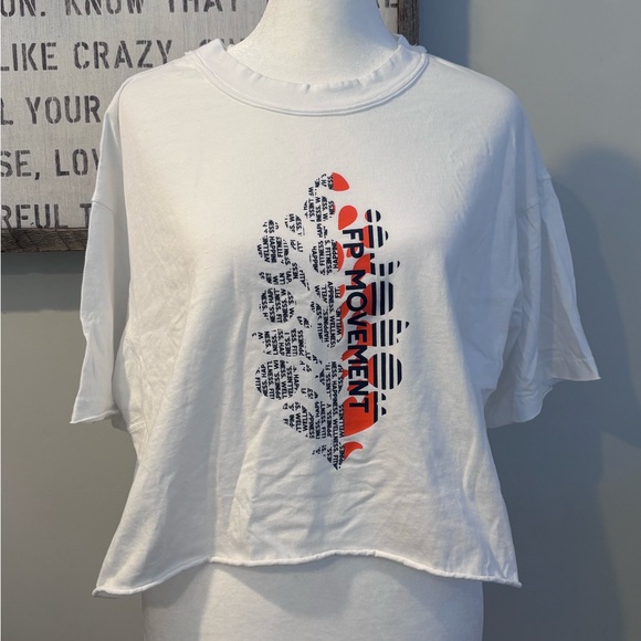 FP Movement by Free People Tops - FP Movement by Free People White Crop Tee in XS